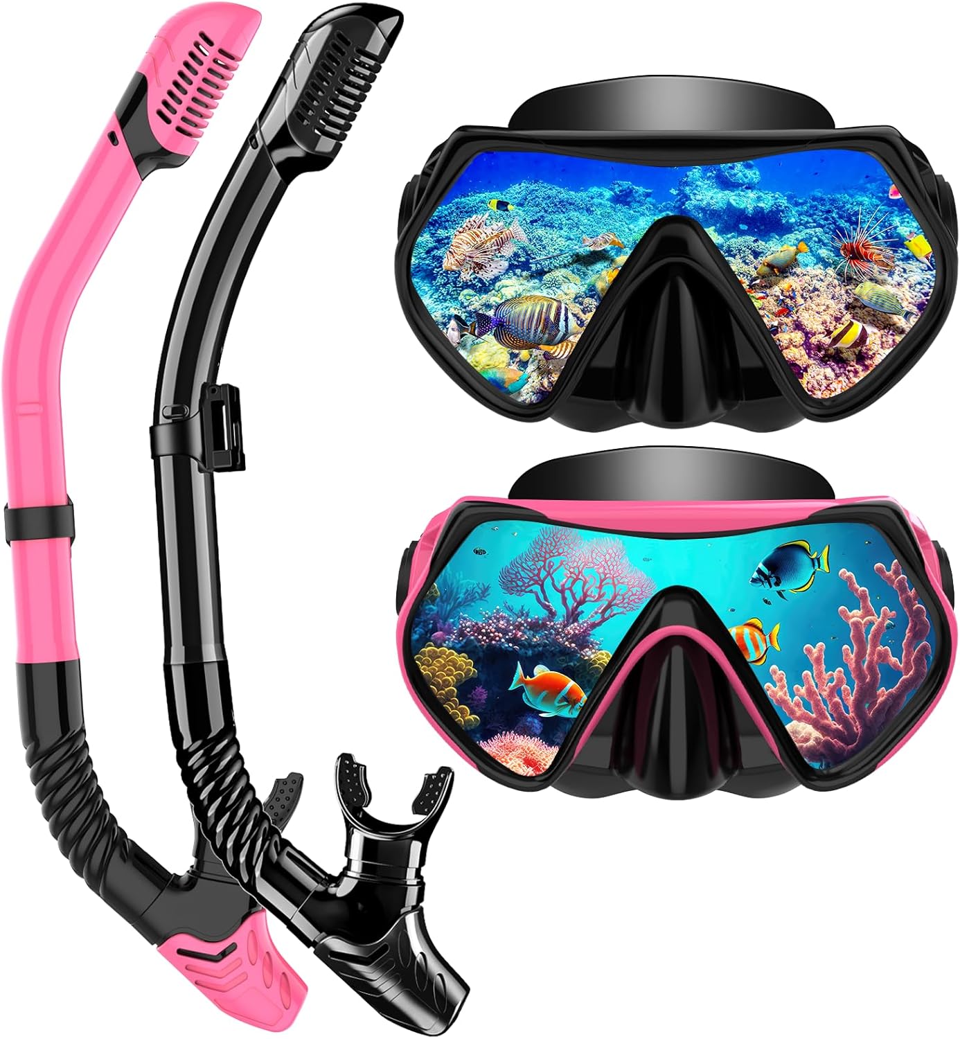 Snorkel Mask and Fins Set